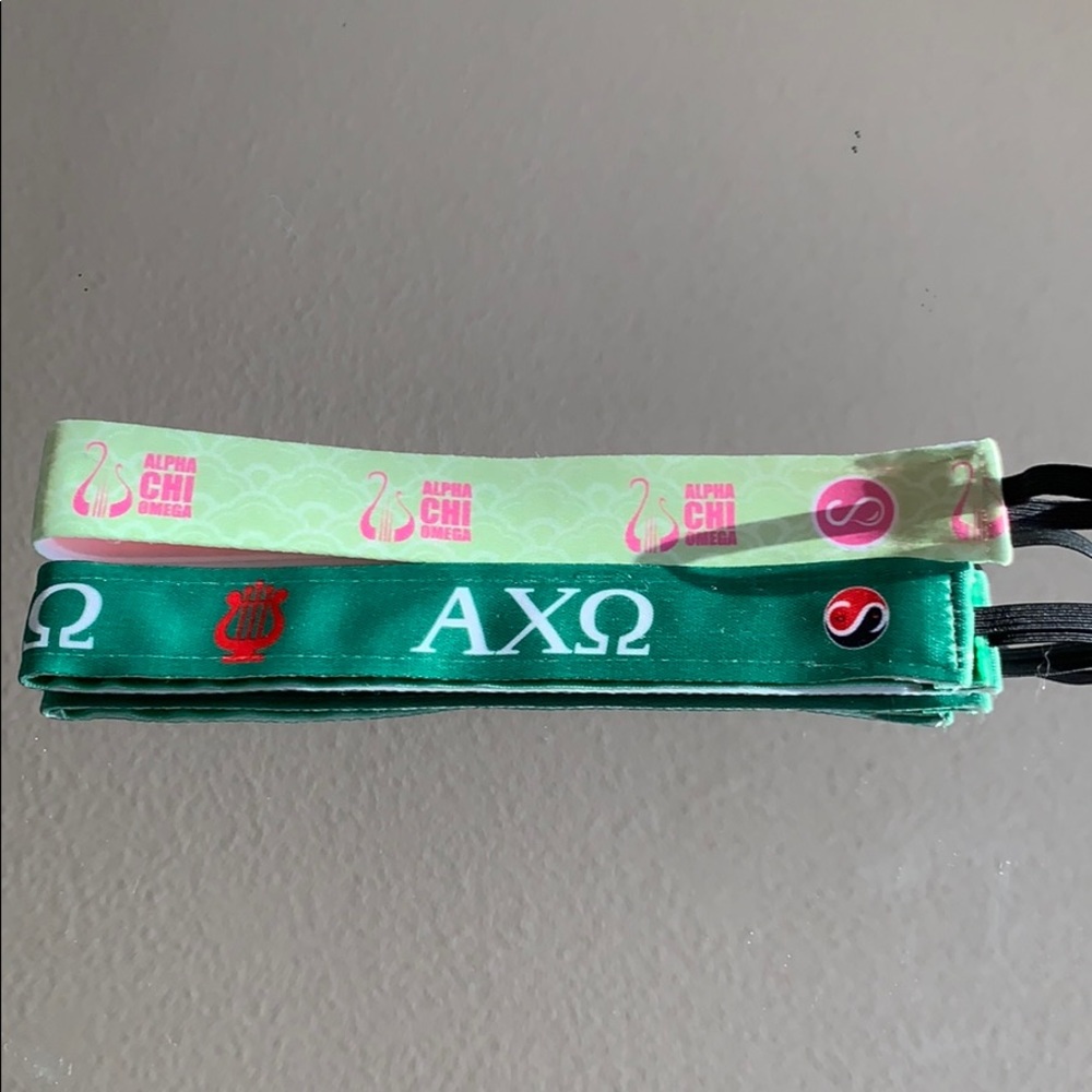 Two Pack of Alpha Chi Omega Sweaty Bands
